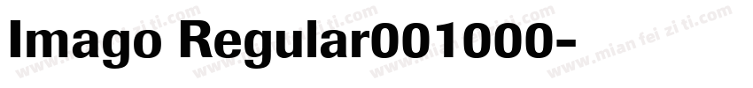 Imago Regular001000字体转换